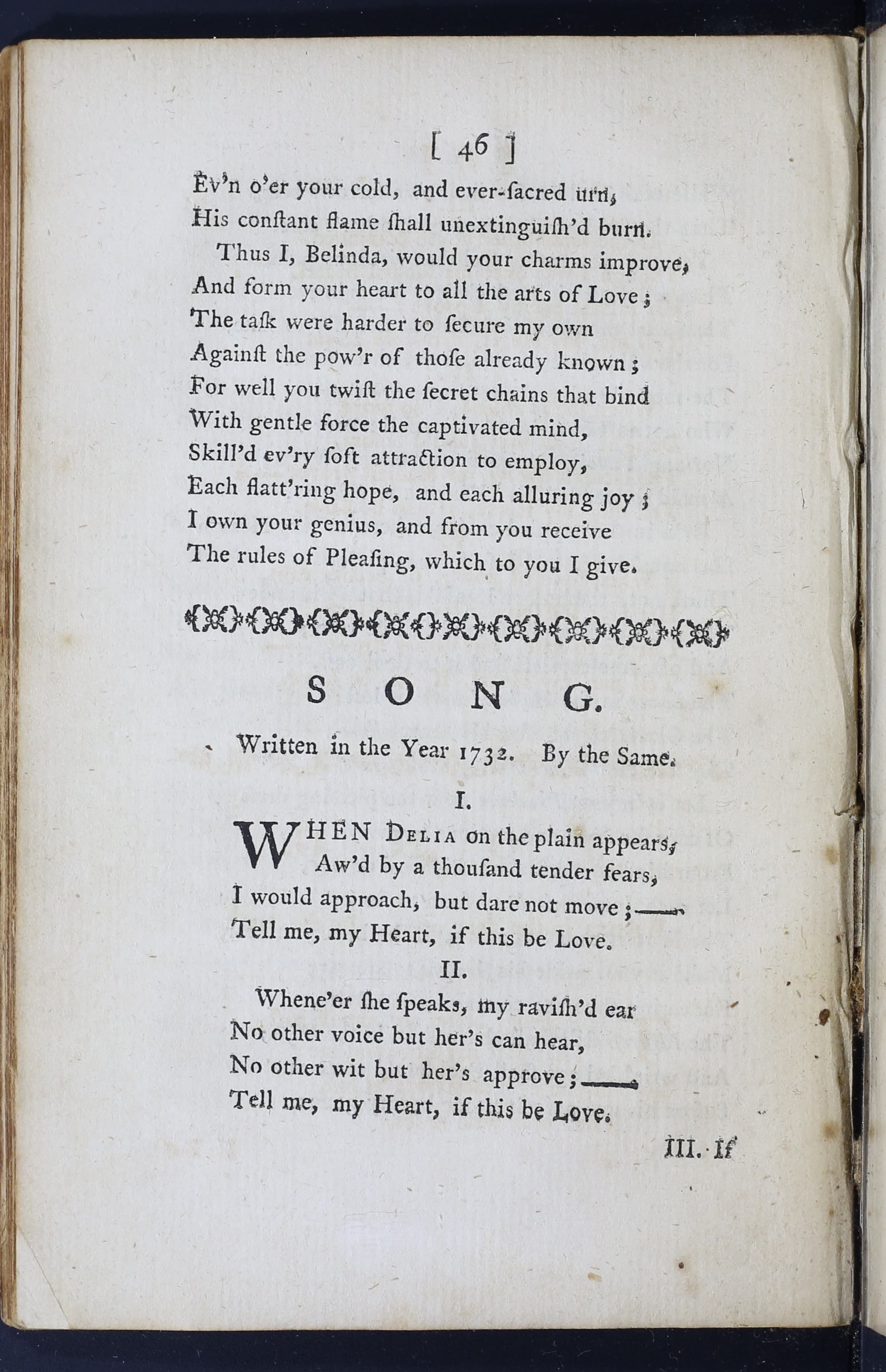 Characteristics of metaphysical poetry, Eighteenth-Century Poetry Archive / Works / SONG. Written in the Year 1732. (George Lyttelton ...