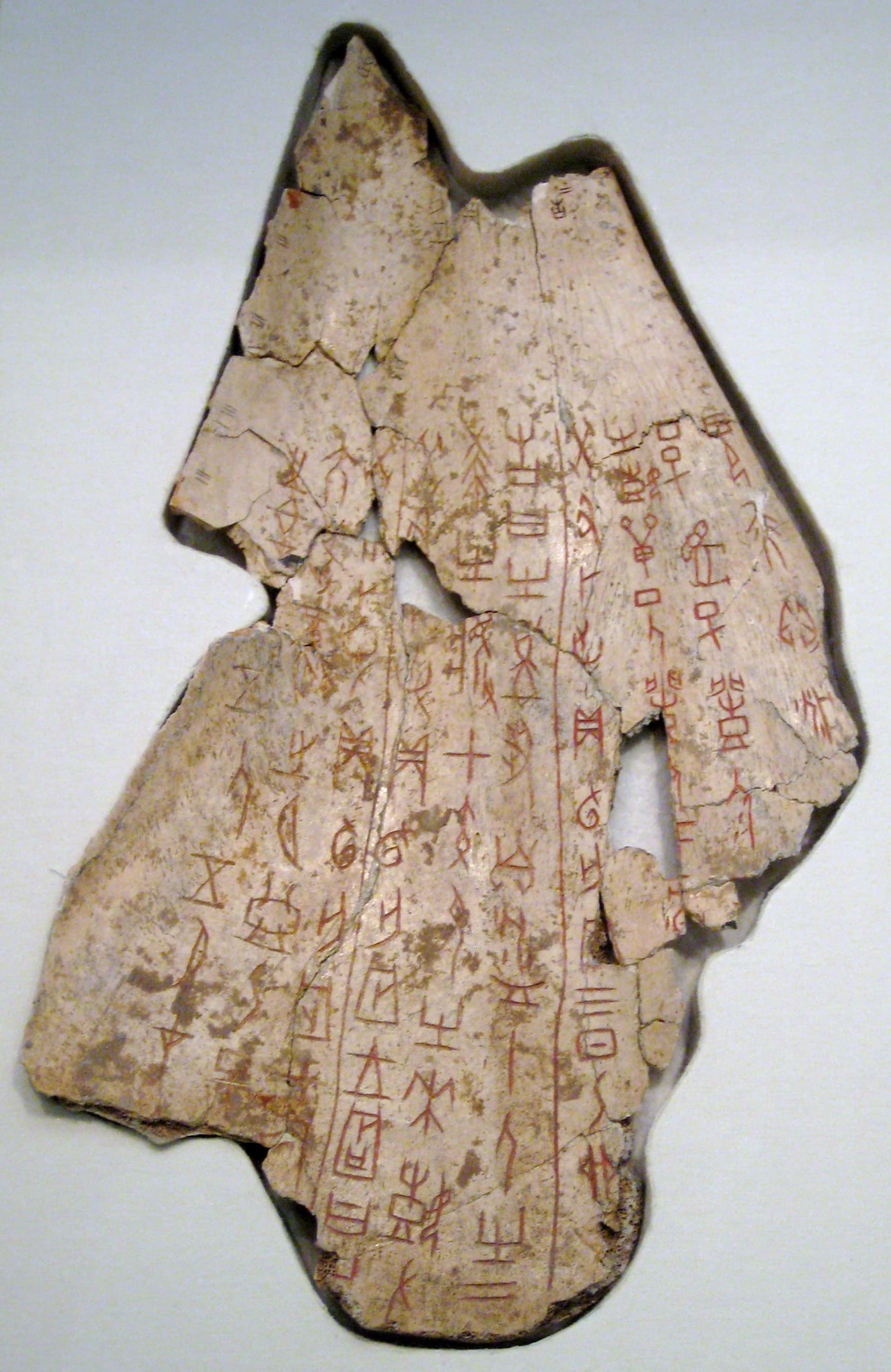 Influence of ancient dynasties, Oracle bone script - Wikipedia
