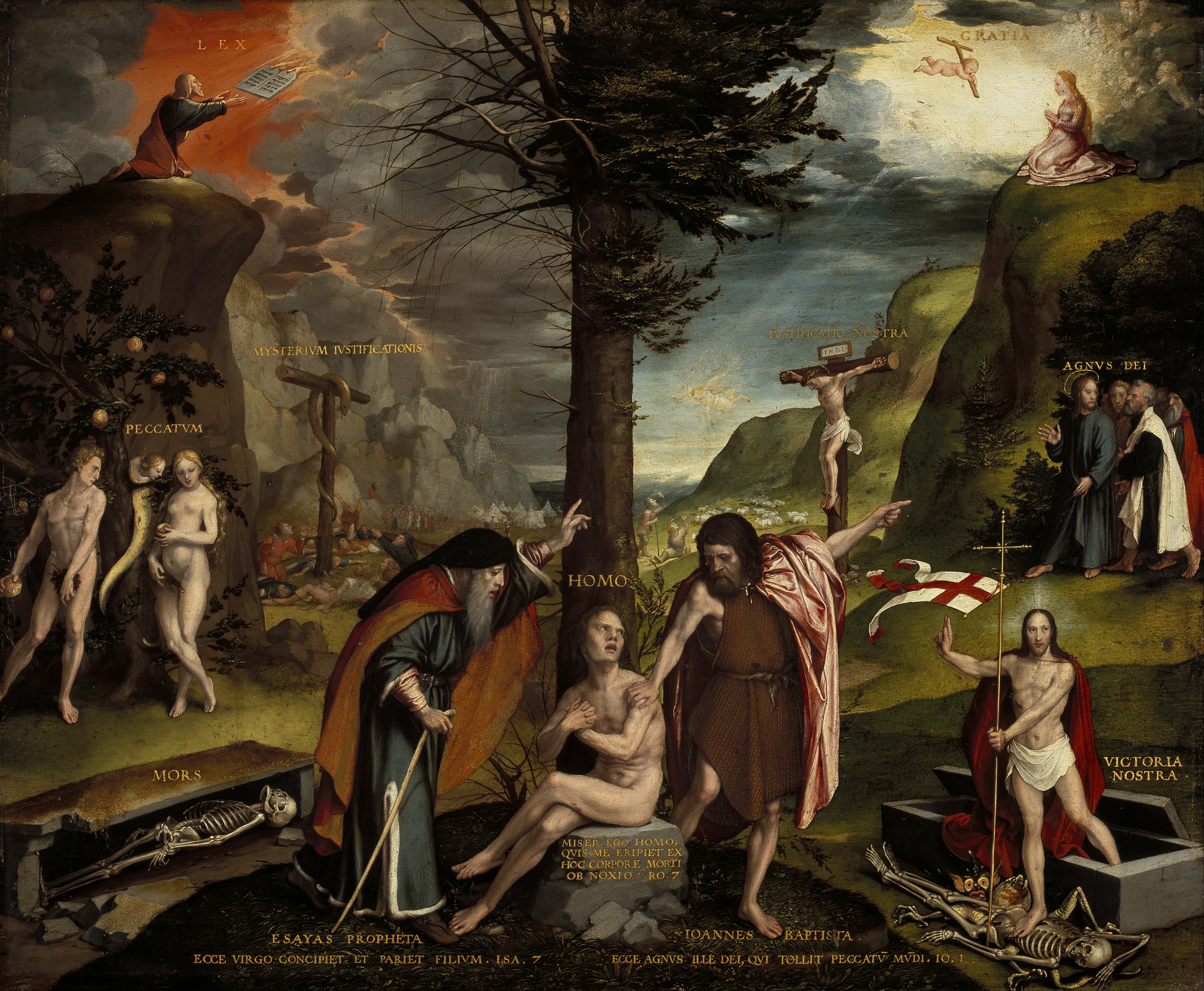 Classical vs medieval influences, File:Hans Holbein the Younger - An Allegory of the Old and New Testaments - Google Art Project ...