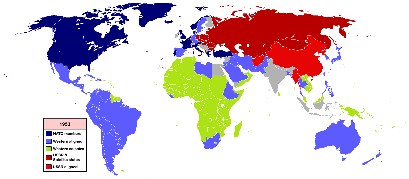 Economic and Political Systems, File:Cold War WorldMap 1953.png - Wikimedia Commons