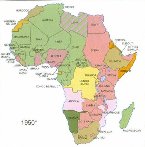 Colonial Domination and Exploitation, africapolitical1950 | Political boundaries and European colo… | Flickr