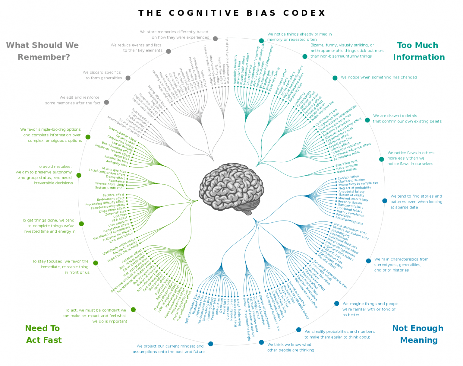 Common Cognitive Biases and Heuristics, Cognitive Biases - Sensemaking Resources, Education, and Community