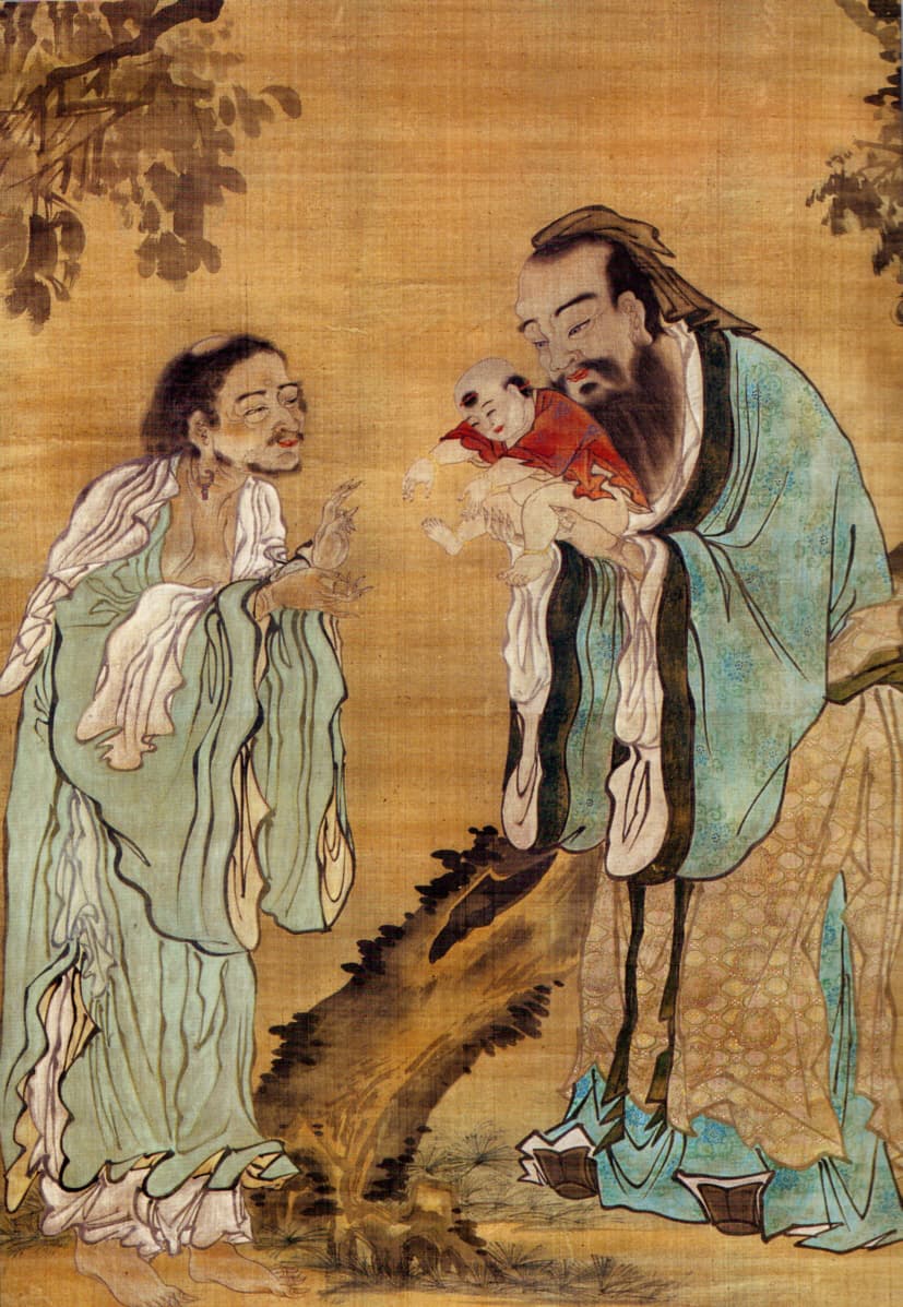 Compare and contrast the core principles of Confucianism, Mohism, and Daoism in classical Chinese philosophy, Three teachings - Wikipedia