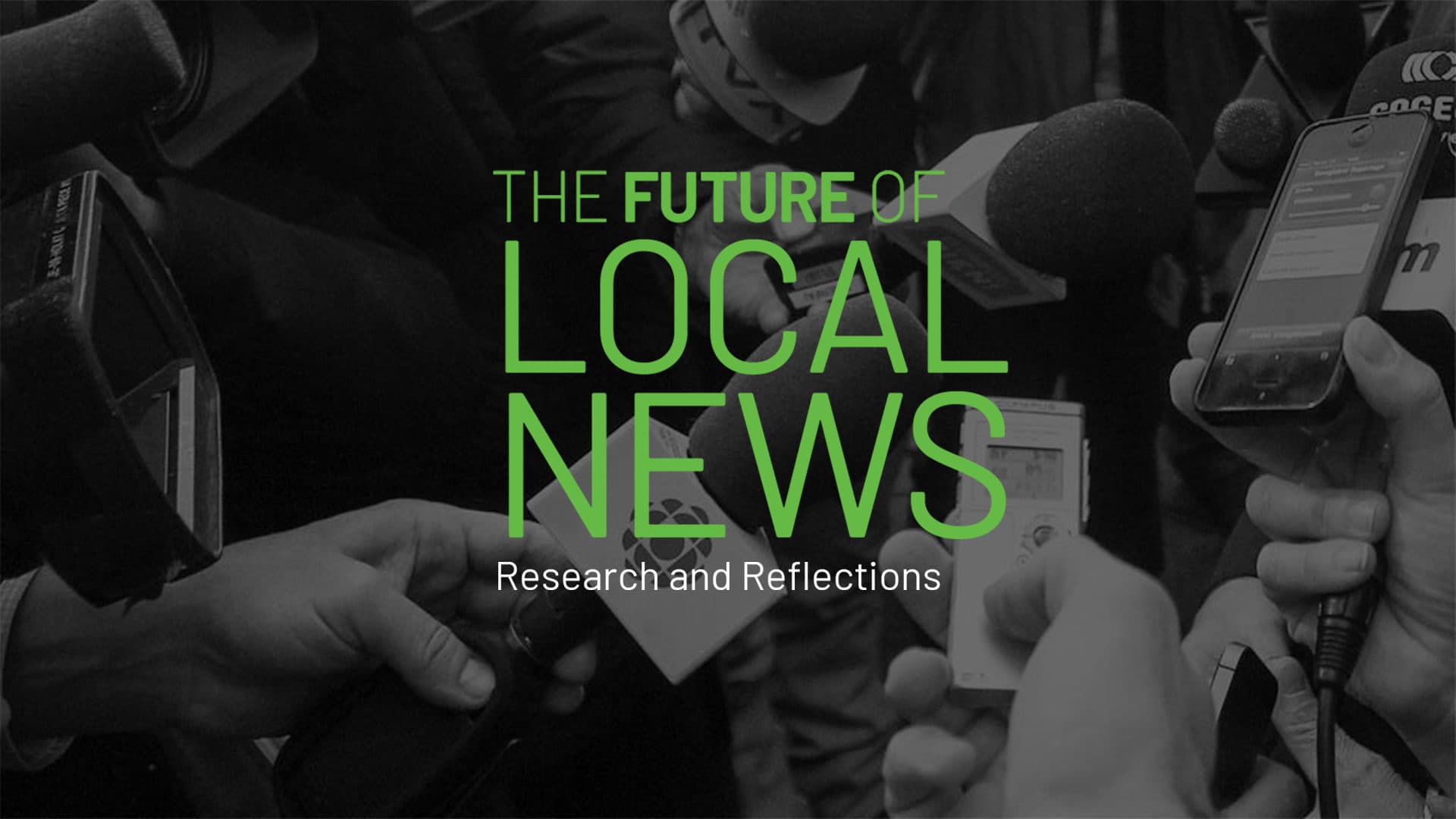 Concept of news values, News values - The Future of Local News