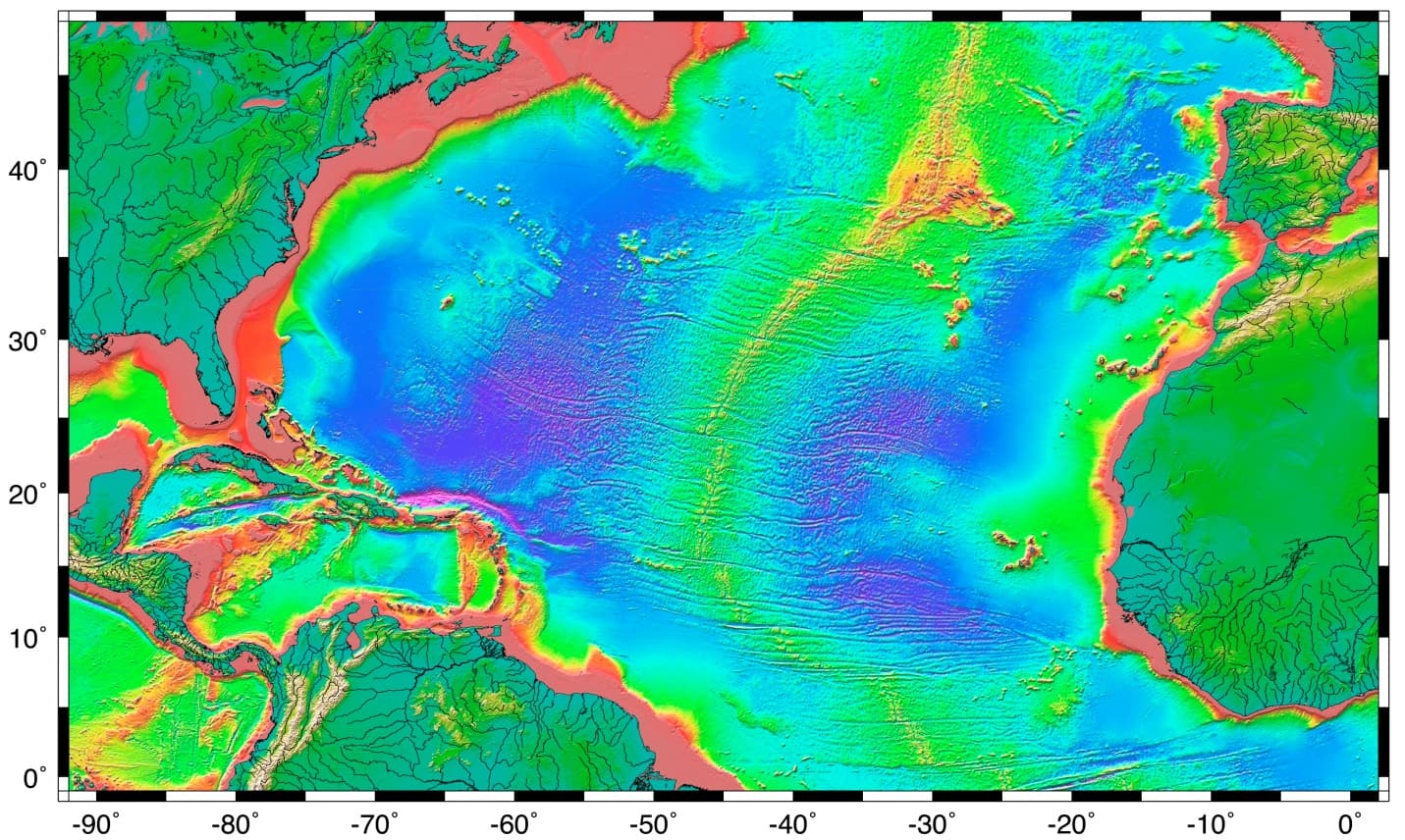 Continental Margin Features, 18.1 The Topography of the Sea Floor | Physical Geology