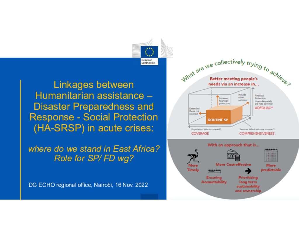Core Humanitarian Principles, Document - Presentation - Linkages between Humanitarian assistance – Disaster Preparedness and ...
