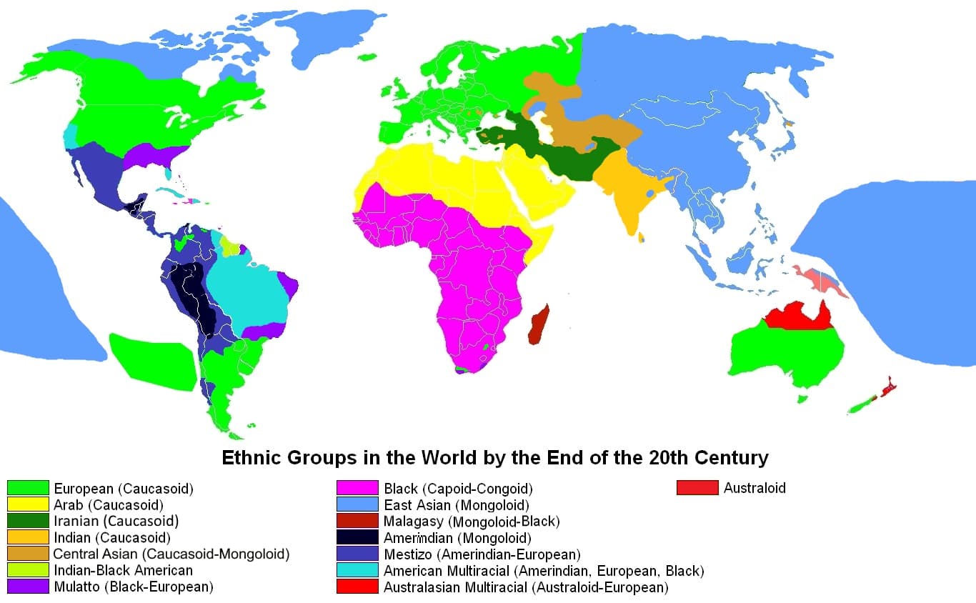 Cultural Diversity and Regions, File:Ethnic Groups in the World.jpg - Wikipedia