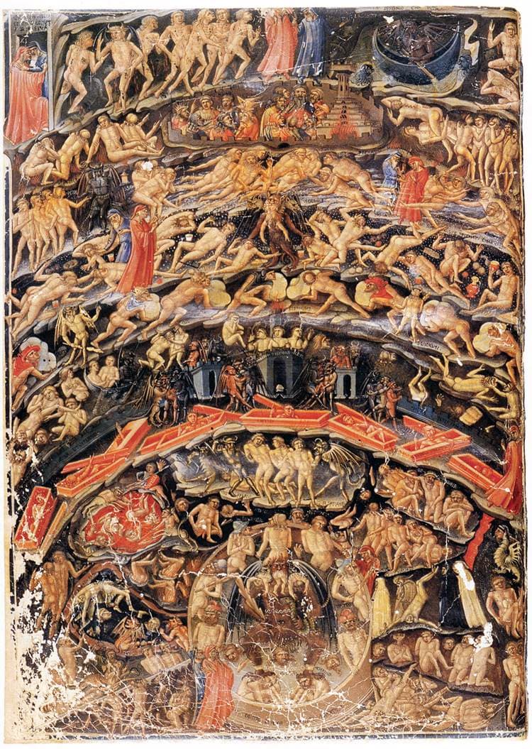 Dante's vernacular literature contributions, File:Bartolomeo Di Fruosino - Inferno, from the Divine Comedy by Dante (Folio 1v) - WGA01339.jpg ...