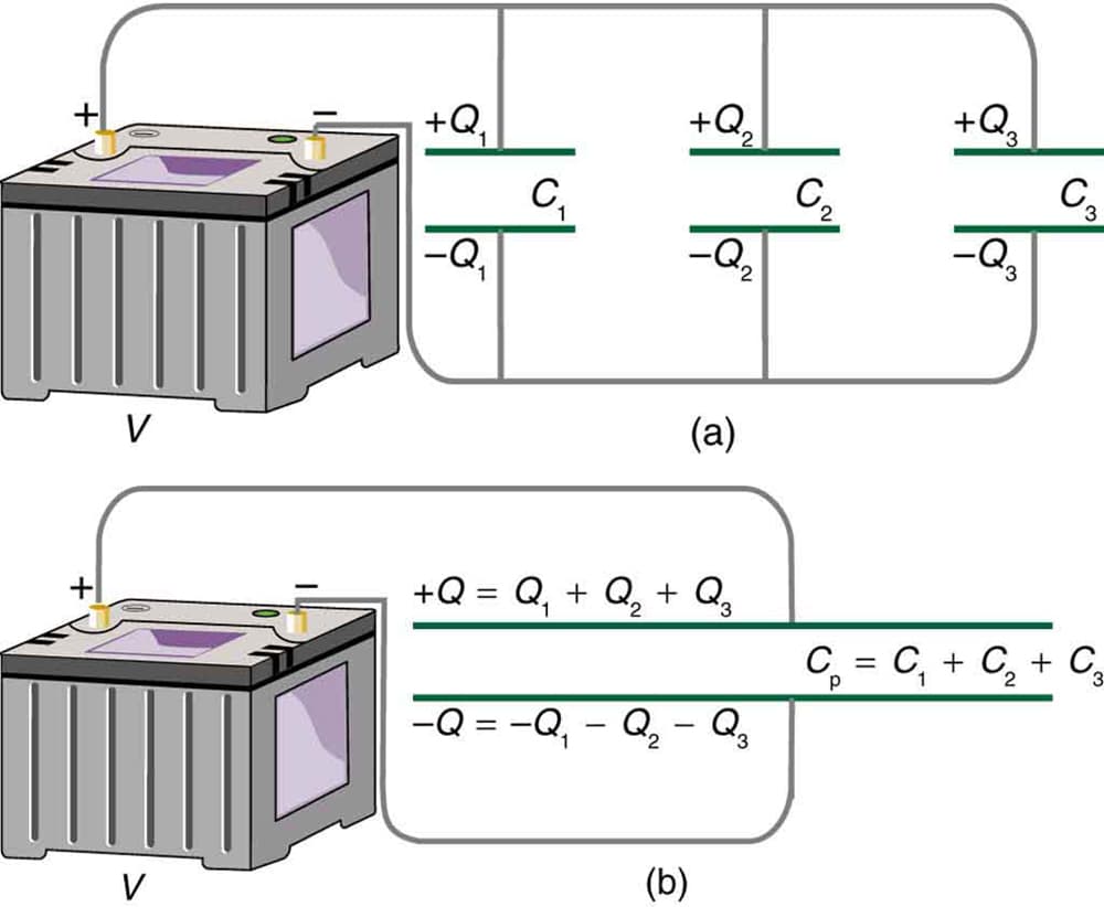 Definition and Units of Capacitance, Capacitors in Series and Parallel · Physics