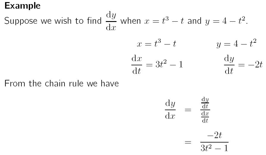 Derivatives of parametric curves, PARAMETRIC FUNCTION DIFFERENTIATION - Engineering Mathematics 1 DBM10013 Politeknik