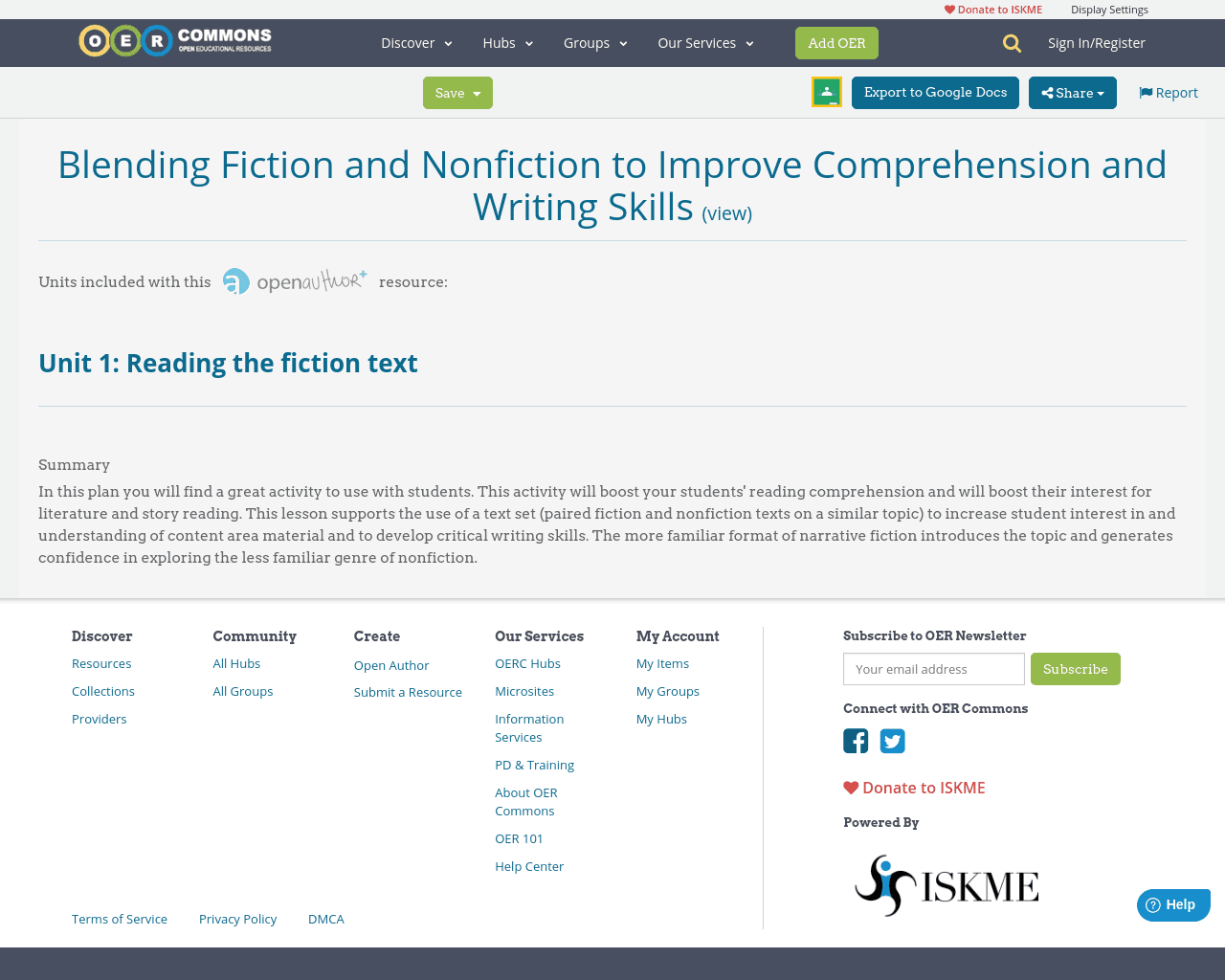 Docufiction vs essay films, Blending Fiction and Nonfiction to Improve Comprehension and Writing Skills | OER Commons