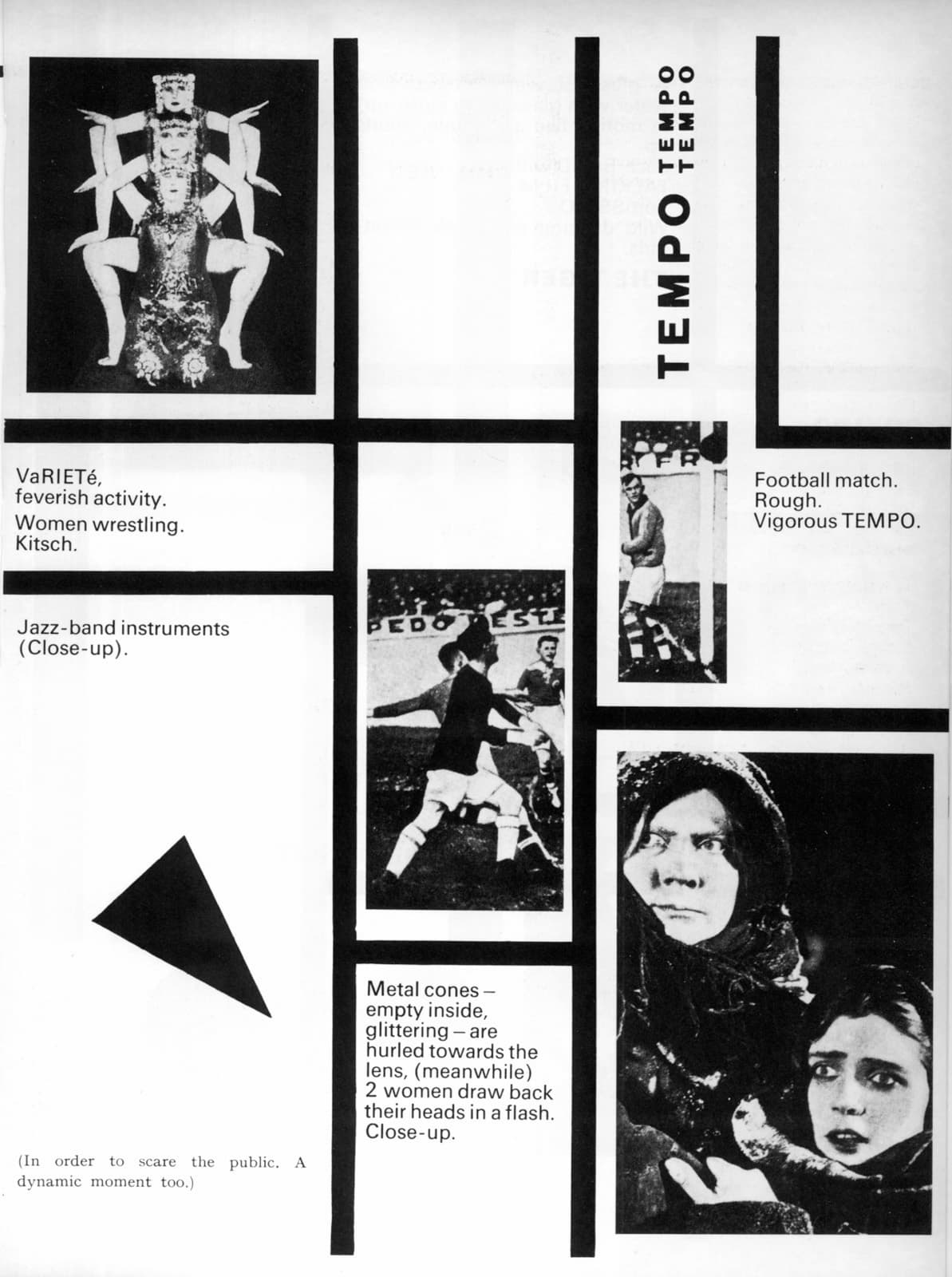 Early avant-garde movements, Laszlo Moholy-Nagy – Dynamic of the Metropolis (Sketch for a film) – 1921/1922 – SOCKS