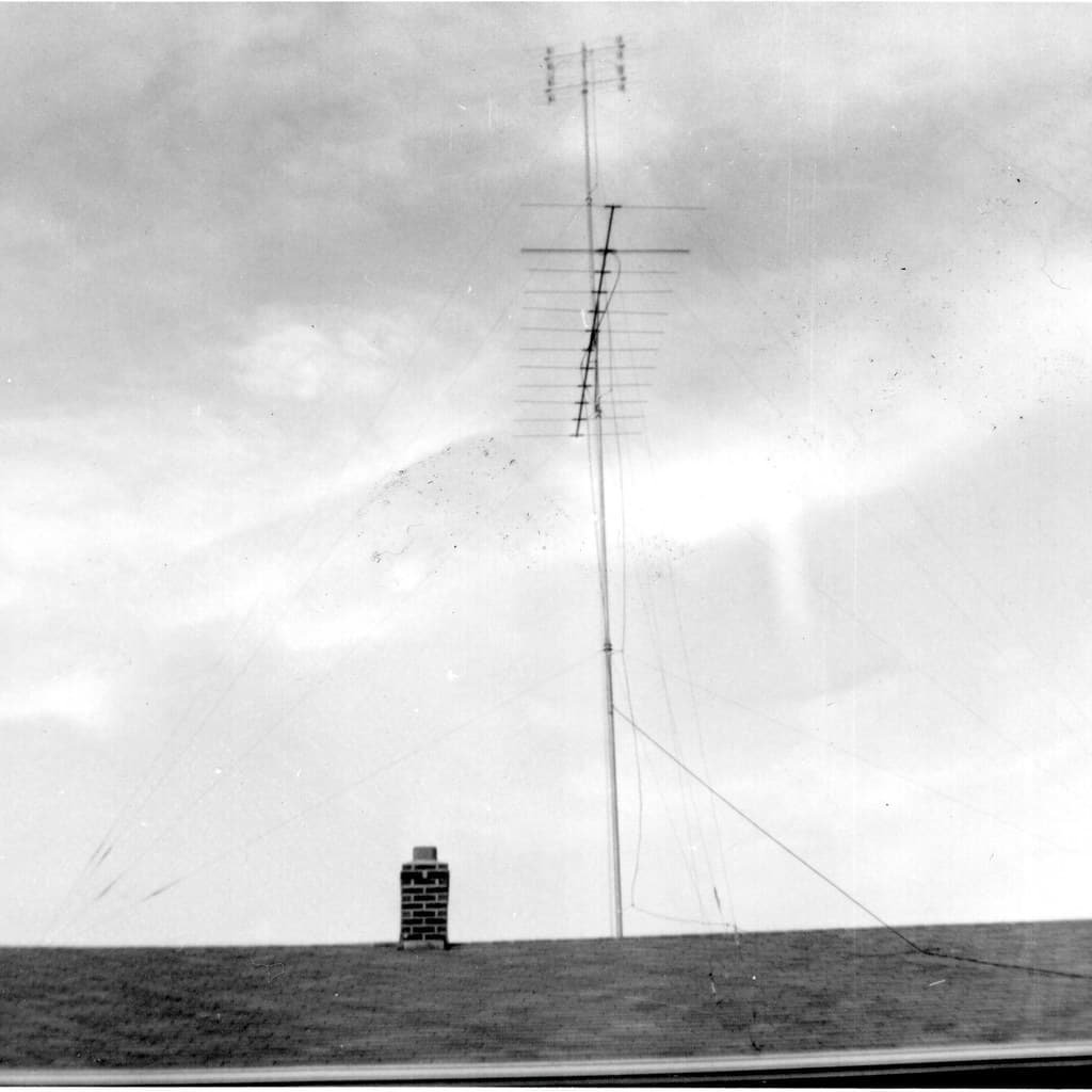 Early cable subscriptions, 1950s Television Antennas | Photo taken in about 1955 in Eug… | Flickr
