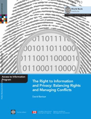 Early concepts of privacy, The Right to Information and Privacy : Balancing Rights and Managing Conflicts