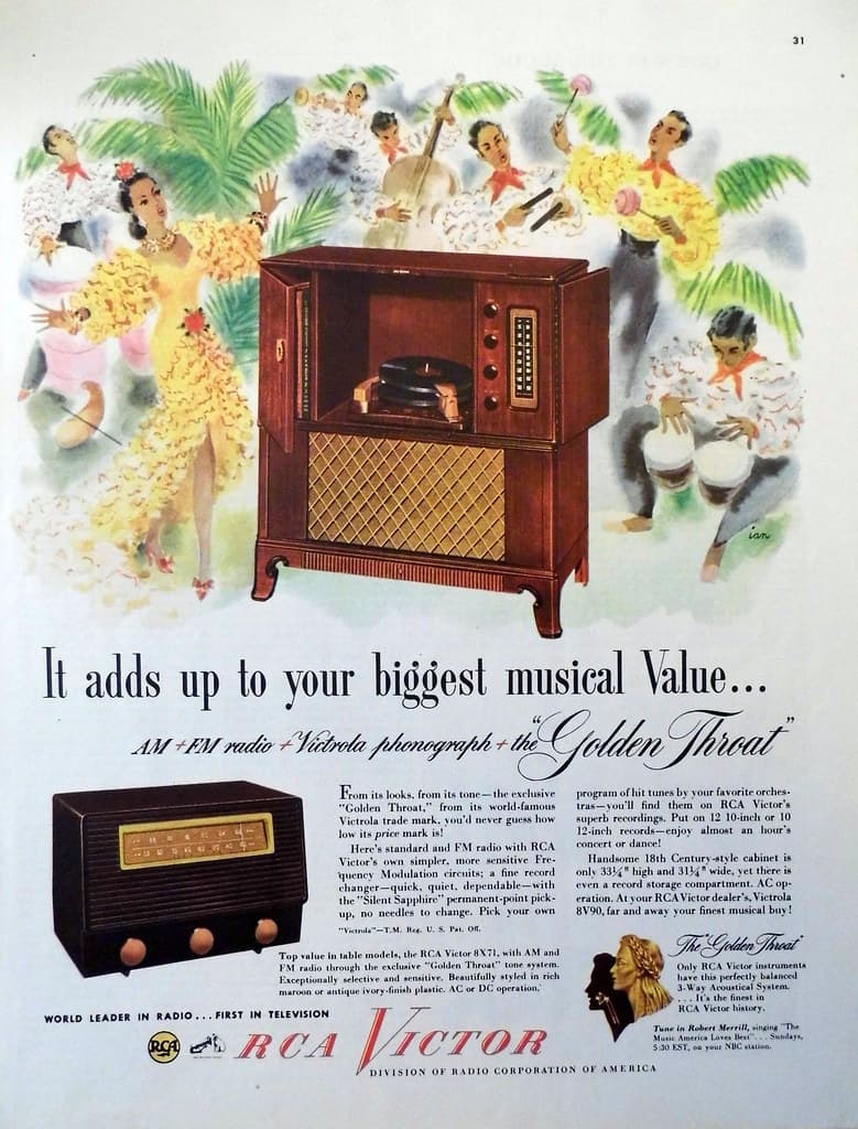 Early radio advertising models, Vintage Radio Advertising - RCA Victor, "It adds up to you… | Flickr