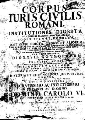 Evolution and Codification of Roman Law, Corpus Juris Civilis - Wikipedia