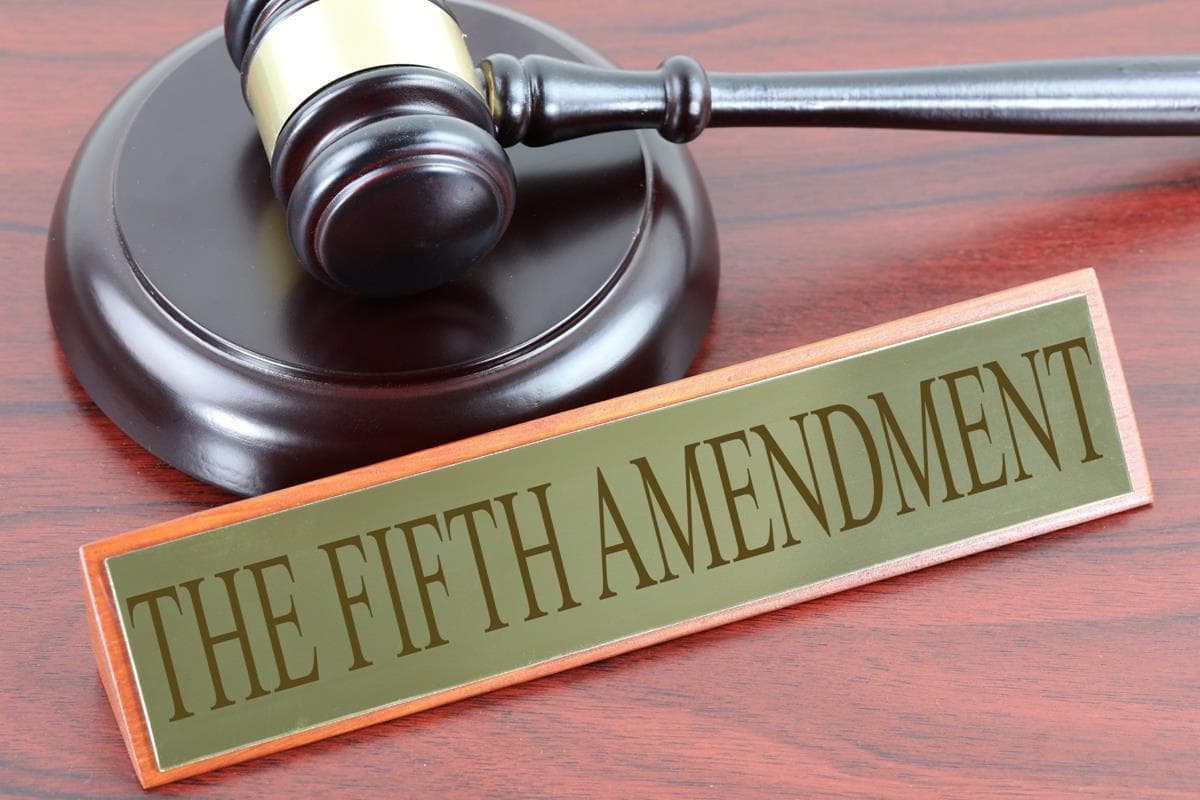 Constitutional basis, The Fifth Amendment - Free of Charge Creative Commons Legal Engraved image