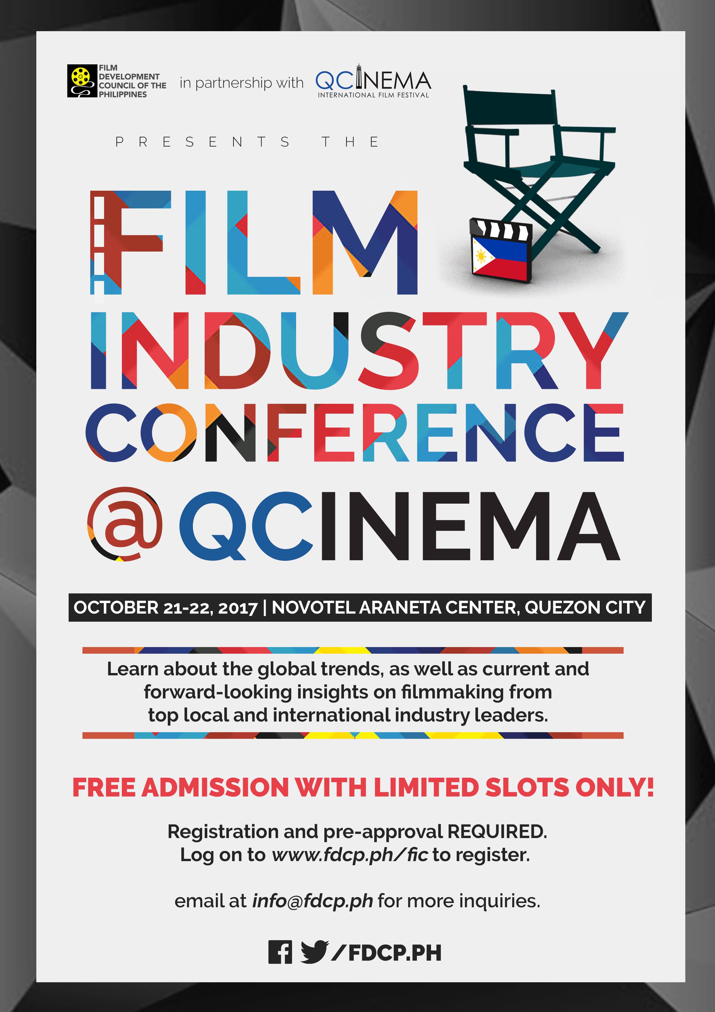 Film Industry Gatherings, FDCP HOSTS FILM INDUSTRY CONFERENCE, WORKSHOPS AND RAINBOW FESTIVAL FOR QCINEMA | Pilipinas Daily