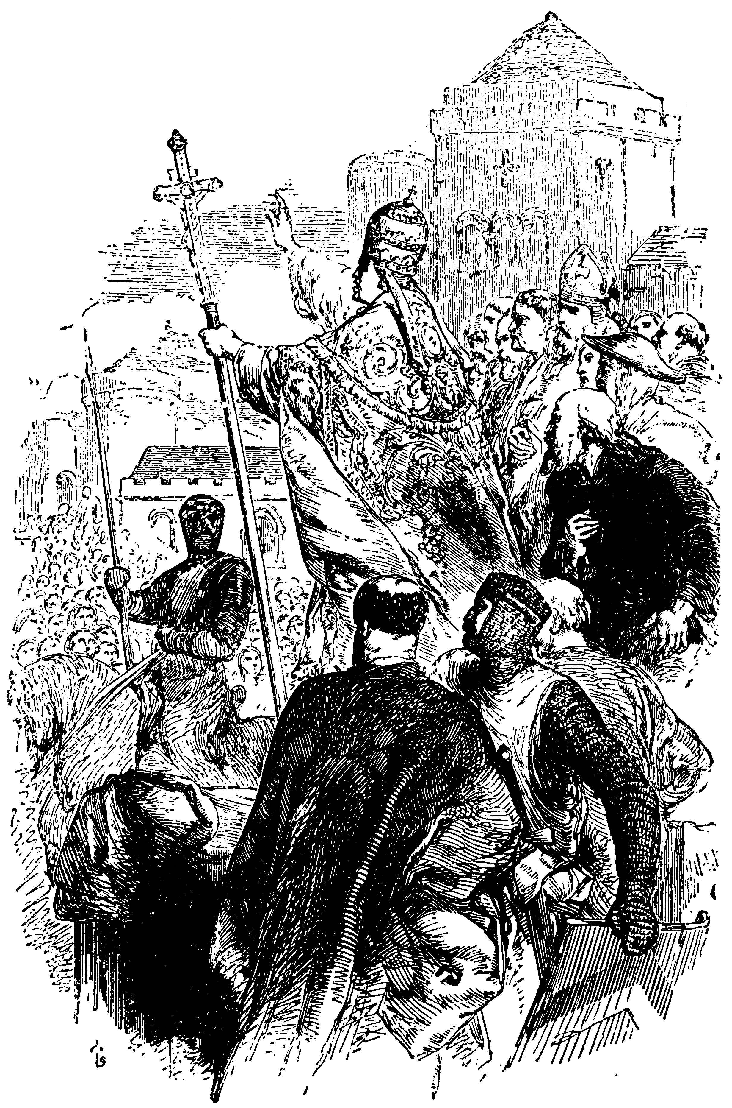 The First Crusade (1096-1099), File:Pope Urban II Preaching the First Crusade.png