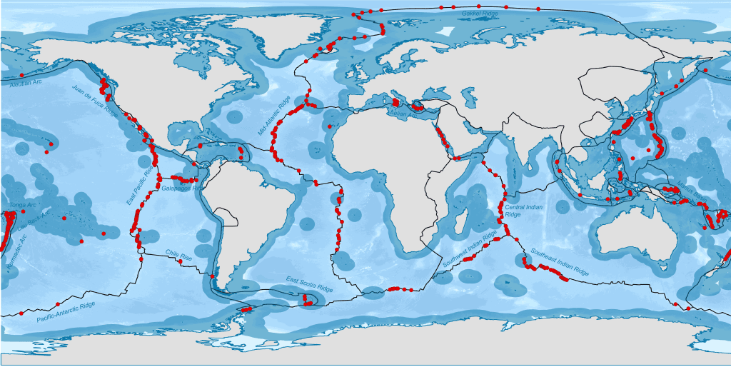 Formation of hydrothermal vents, 4.11 Hydrothermal Vents – Introduction to Oceanography