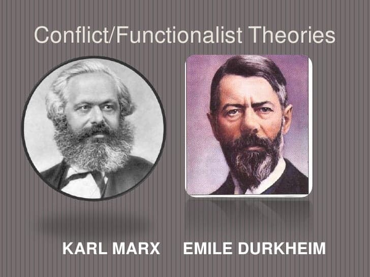 Functionalism vs conflict theory, Conflict and functionalist theory