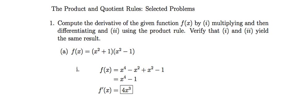 Fundamental limit laws, The Product and Quotient Rules - Wisewire