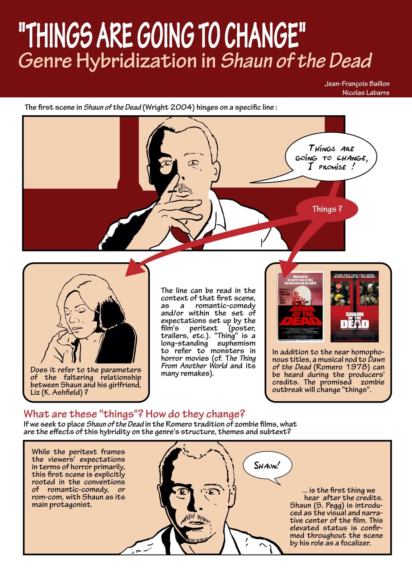 Genre hybridization in film, Things Are Going to Change: Genre Hybridization in Shaun of the Dead