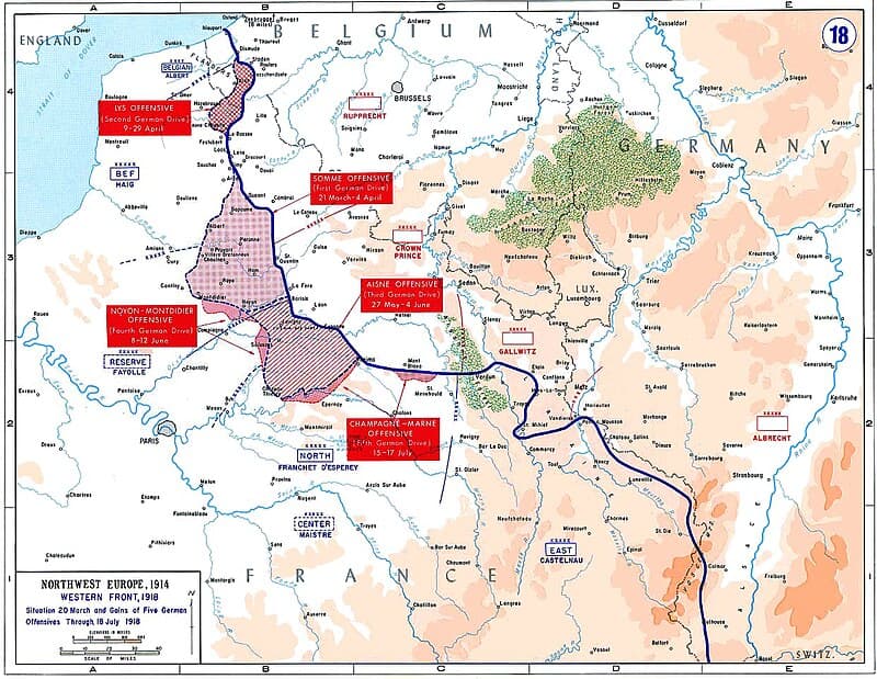Objectives and Rationale, Order of battle for the Spring Offensive - Wikipedia