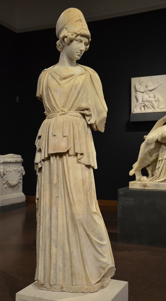 Greek and Etruscan influences, Statue of Athena, Roman artwork sculpted at the beginning … | Flickr