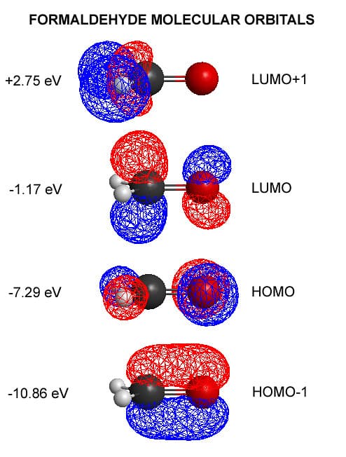 HOMO and LUMO in conjugated systems, Formaldehyde Molecular Orbitals | The HOMOs and LUMOs for fo… | Flickr