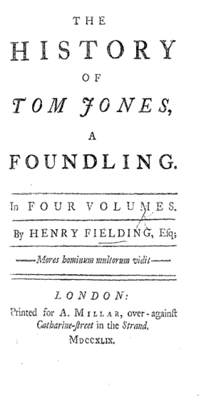 Plot and Character Overview, Tom Jones (roman) - Wikipedia