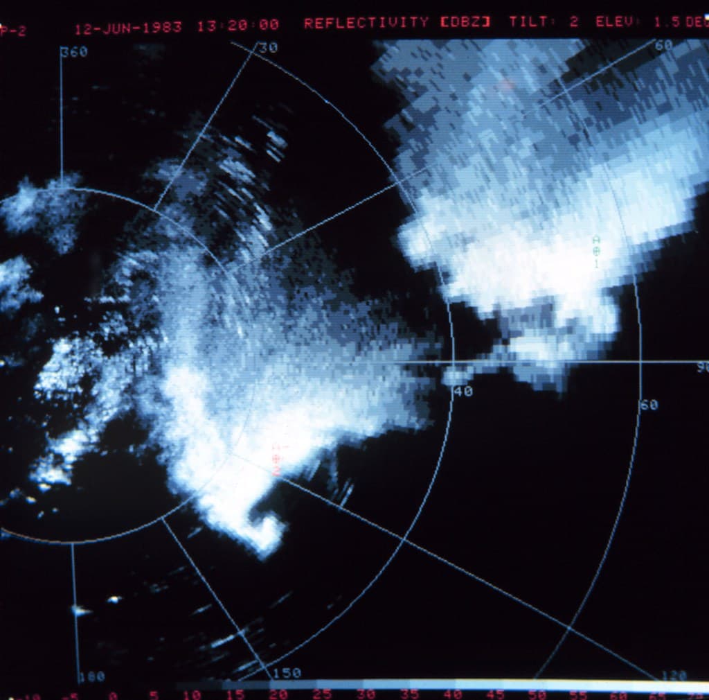 High Convective Available Potential Energy (CAPE) and Strong Wind Shear, wea01230 | Classic appearing tornado hook echo on bottom of … | Flickr