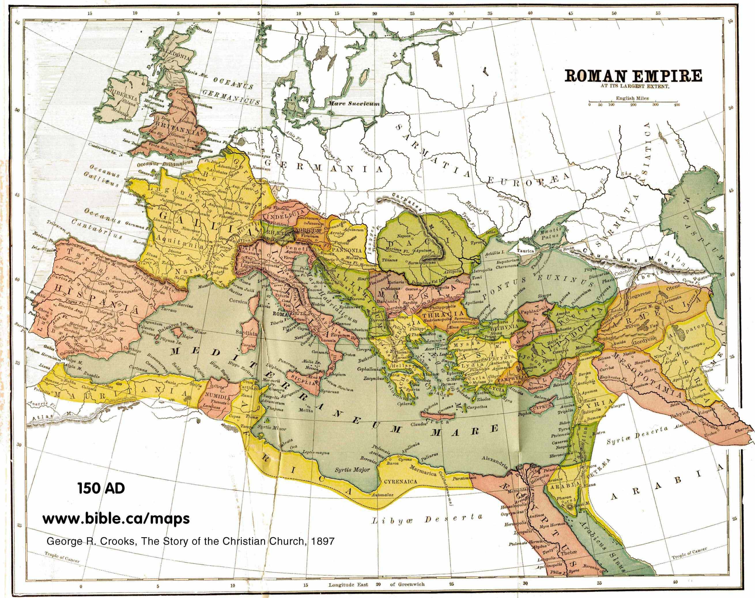 Historical Context of the Roman Empire, File:Maps-roman-empire-peak-150AD.jpg - Wikimedia Commons