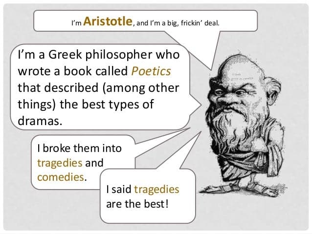 Influence of Greek tragedy, Tragedy and Aristotle (ninth grade)