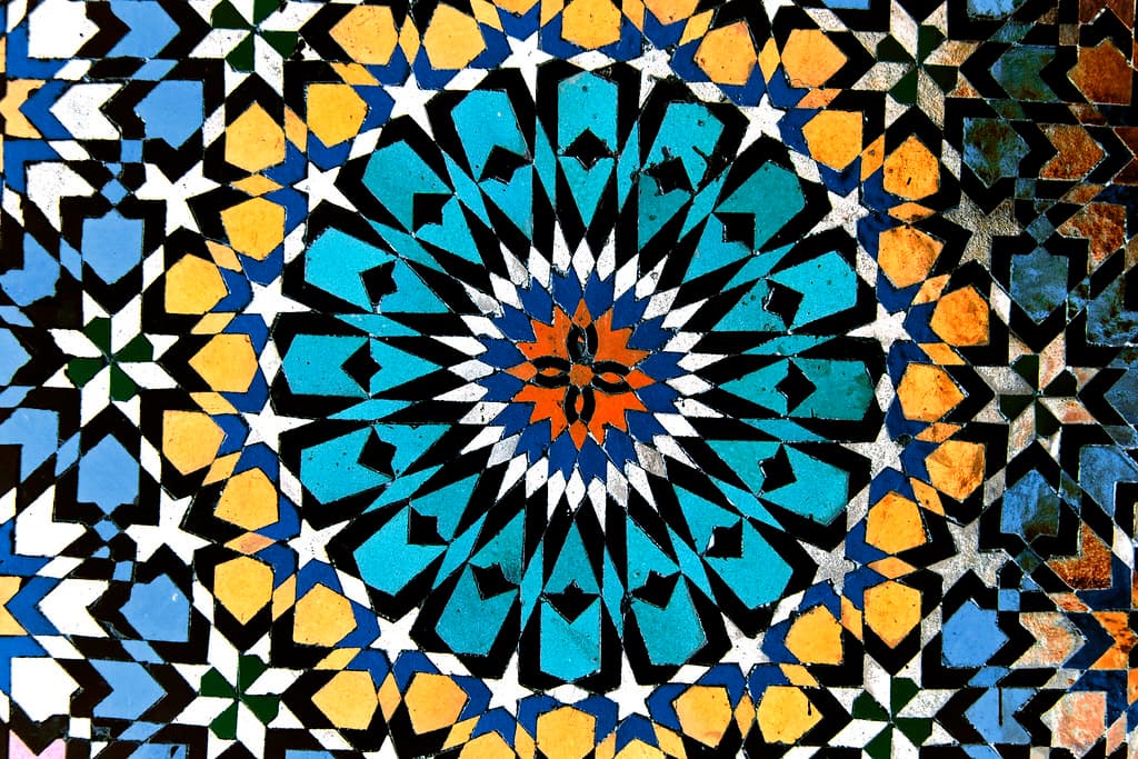 Influence of traditional Islamic art, Geometric Tiles, Mosque of Moulay Idriss, Morocco | Islamic … | Flickr