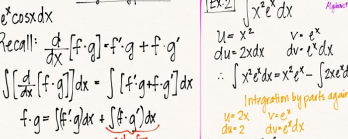 Scenarios for integration by parts, Integration by Parts Helpsheet - Wisewire