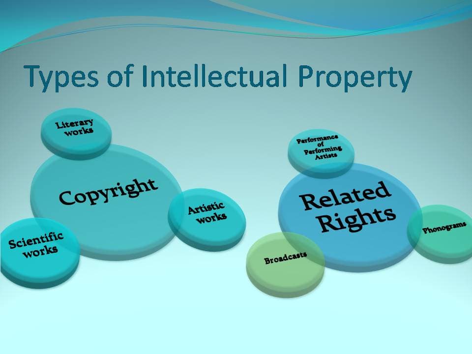 Intellectual Property Rights, legal writing: Types of Intellectual Property