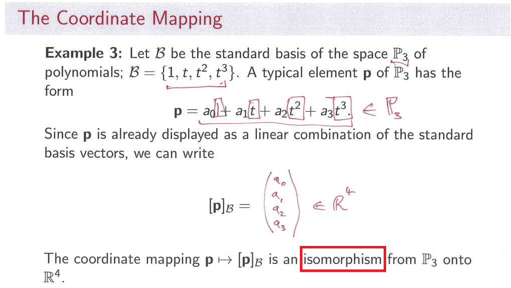 Definition and Characteristics, linear algebra - isomorphism from one vector space to another one - Mathematics Stack Exchange