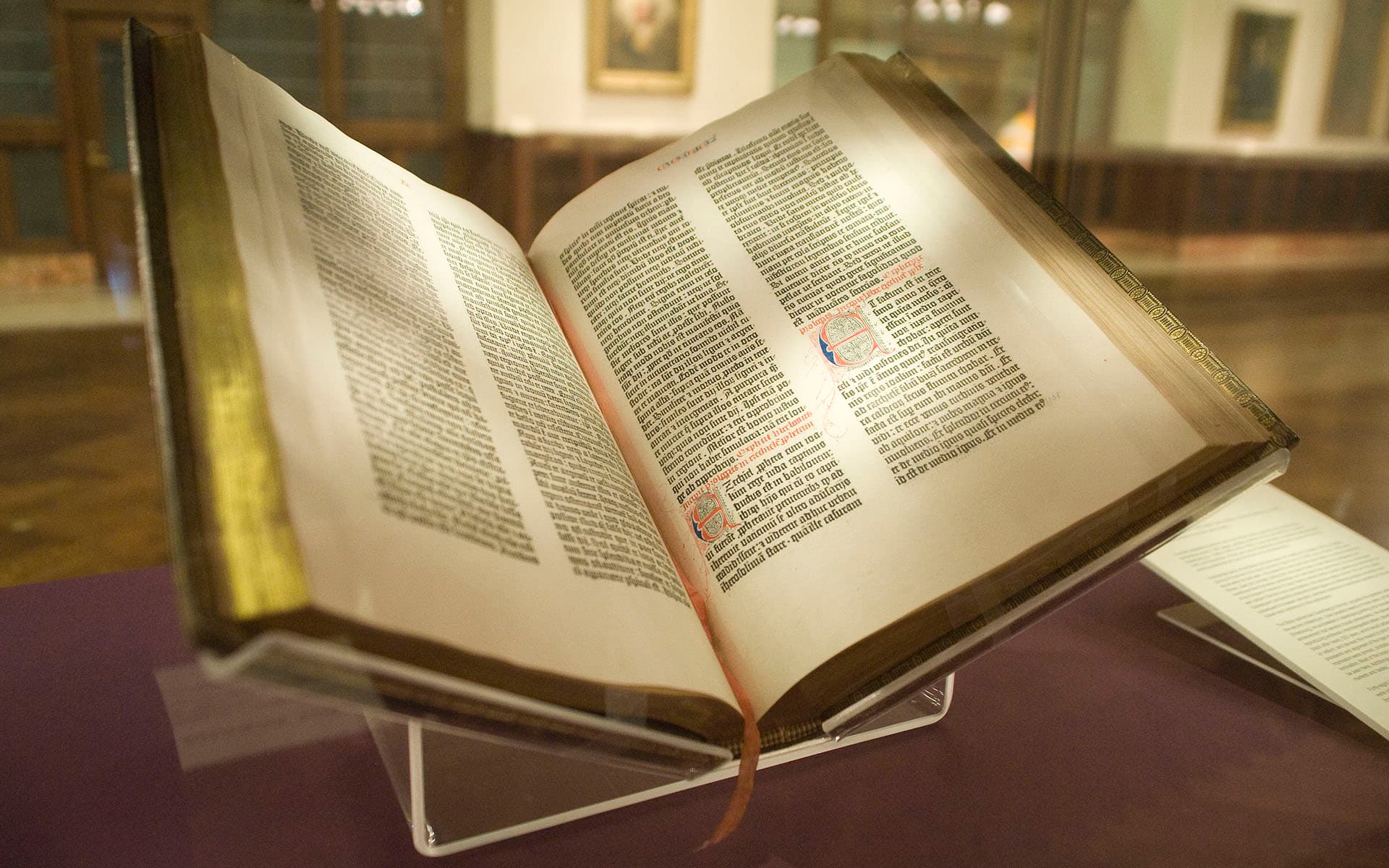Johannes Gutenberg and the invention of the mechanical movable type printing press, Gutenberg Bible - Wikipedia