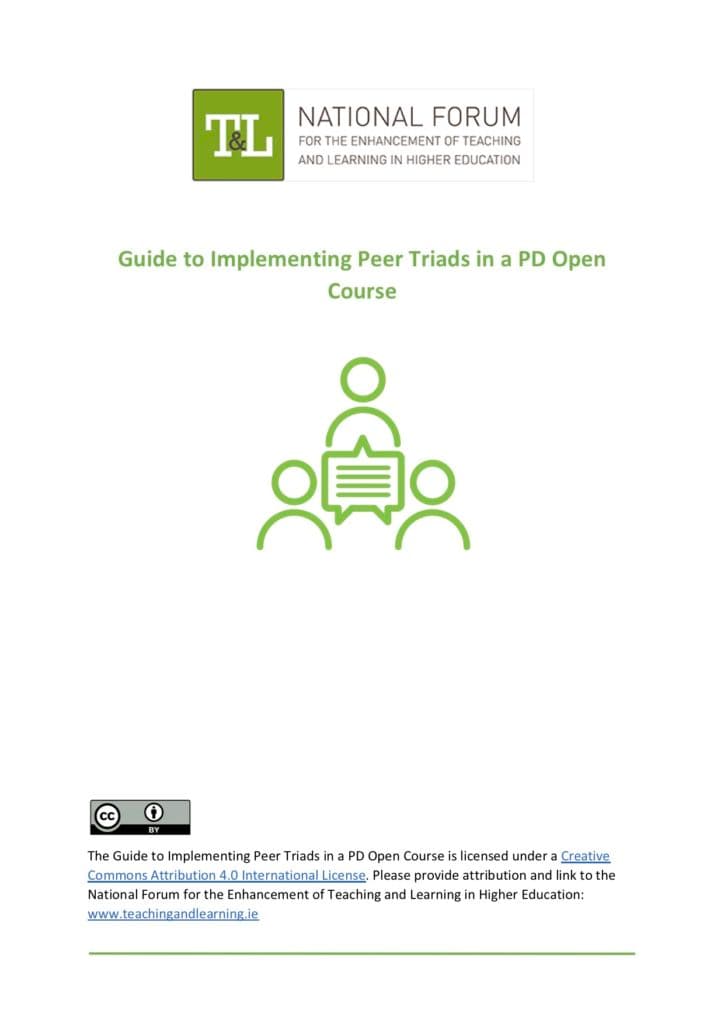 The Joker as a Neutral Facilitator, Guide to Implementing Peer Triads in a PD Open Course (for facilitators) - National Resource Hub