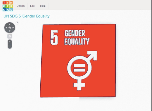Key organizations for gender equality, 3D Model: UN Gender Equality Symbol | Design Make Teach