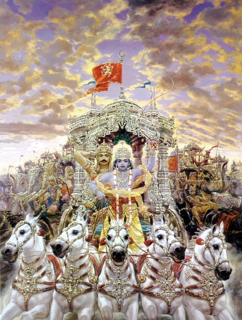 Setting within the Mahabharata, Mahabharata Arjun and Krishna | Flickr - Photo Sharing!
