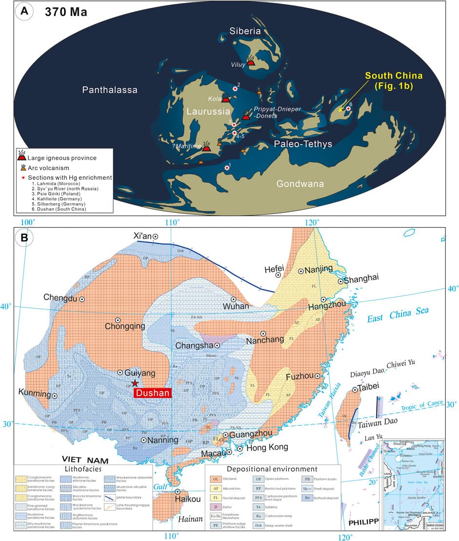 Role of global cooling, Frontiers | Mercury Anomalies Link to Extensive Volcanism Across the Late Devonian Frasnian ...