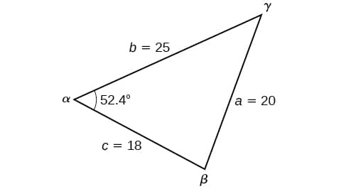 Law of cosines for non-right triangles, Non-right Triangles: Law of Cosines · Algebra and Trigonometry