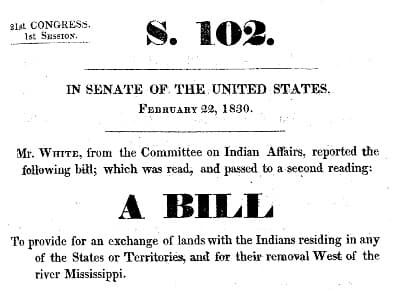 Legal debates of Indian Removal Act, NATIVE HISTORY ASSOCIATION - The Indian Removal Act of 1830