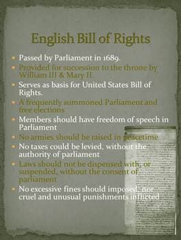 Origins in English law, Magna Carta, Mayflower Compact, English Bill of Rights--Why They Matter.