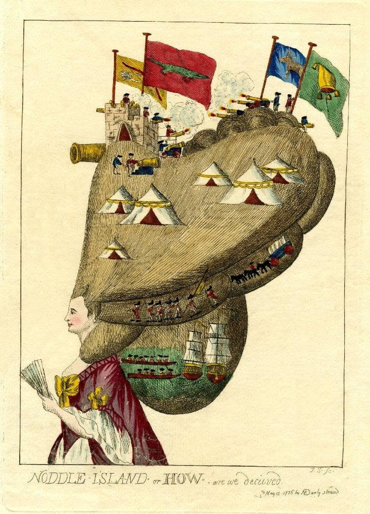 Major colonial satirical works, BibliOdyssey: Waiter, There's a Hair in my Satire