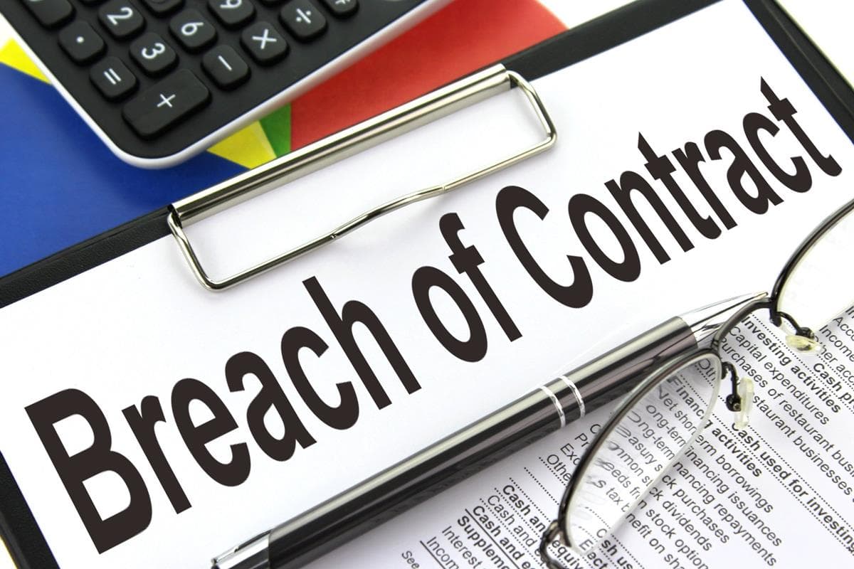 Material vs minor breach definitions, Breach of Contract