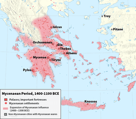Geographic Extent of Mycenaean Civilization, History of Greece - Wikipedia