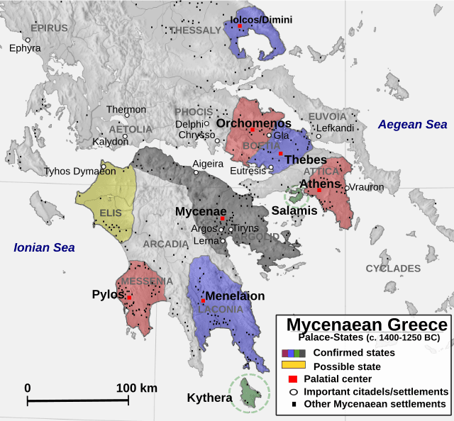 Centers of Mycenaean civilization, Mycenaean Greece - Wikipedia